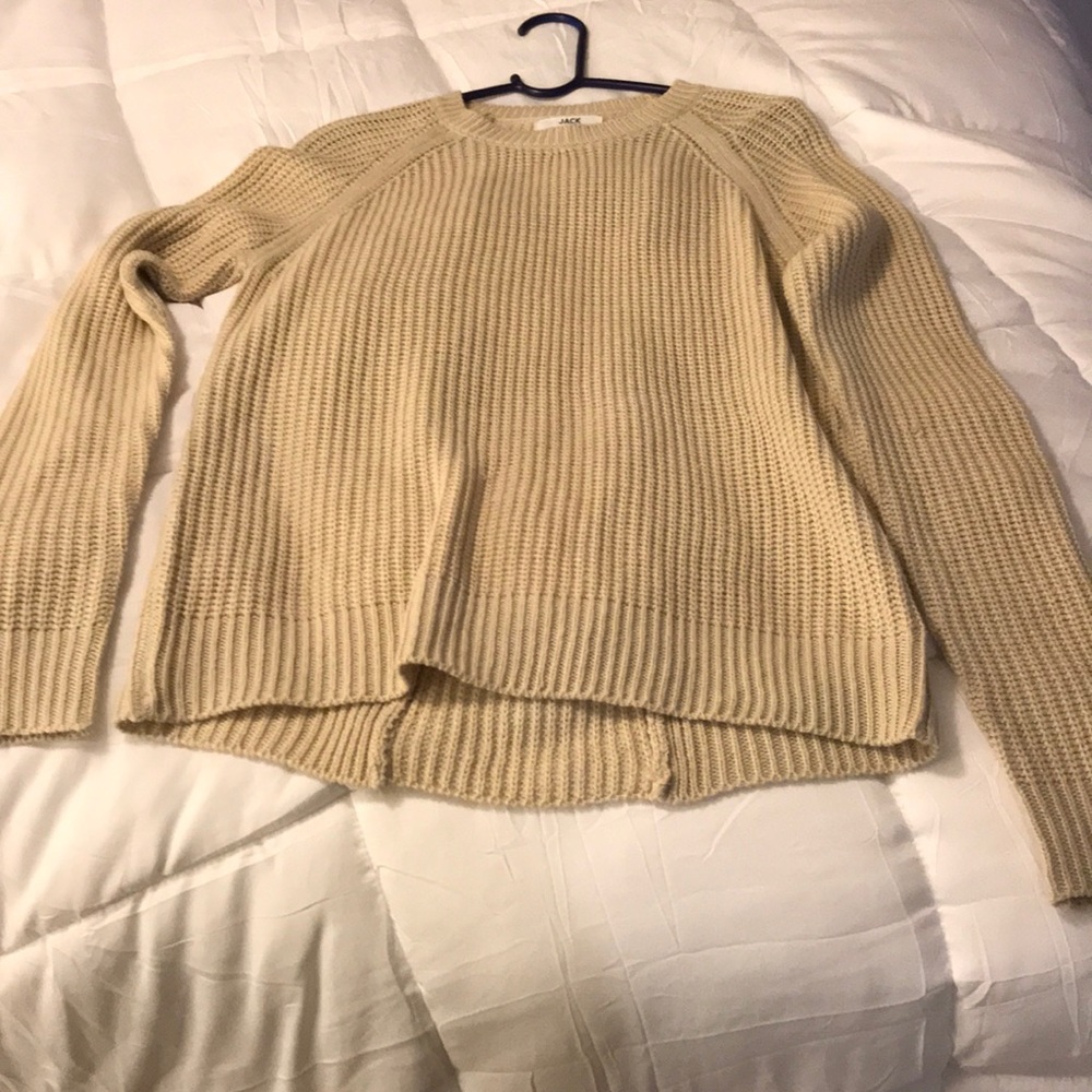 cream sweater